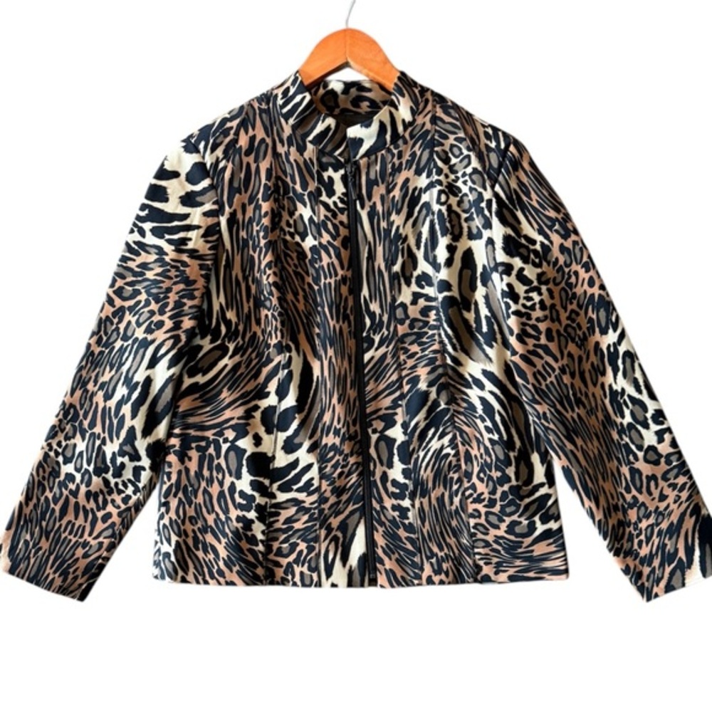 Women’s MOLLY & MAXX Leopard Print Jacket Size PL